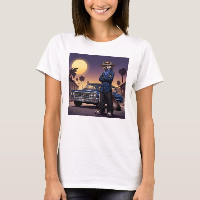 Camiseta Lobo E Lowrider (Frente)