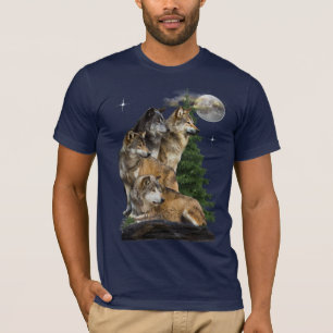 Camiseta Lobo e Lua
