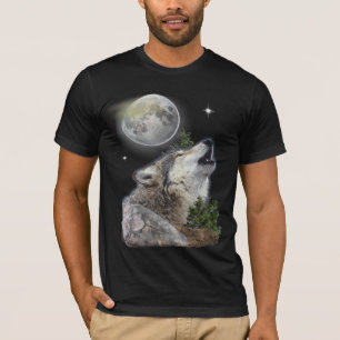 Camiseta Lobo e Lua