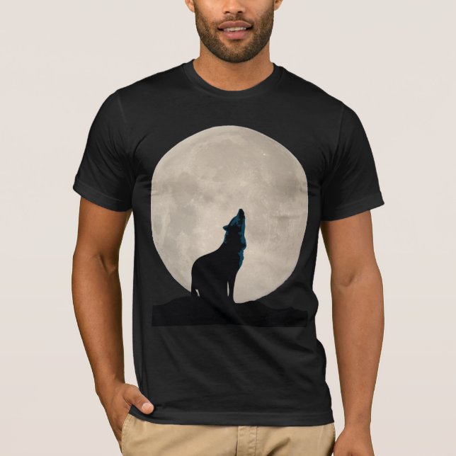 Camiseta Lobo e Lua cheia (Frente)