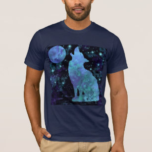 Camiseta Lobo e Lua - Desenho Migrado - Diferente
