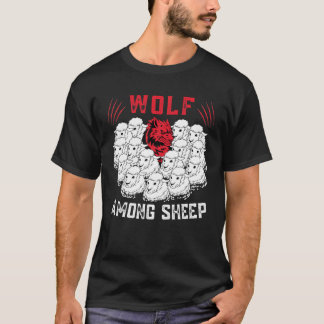 Camiseta Lobo Entre Ovelhas Não Sou Um Dos Ovinos Patrioti