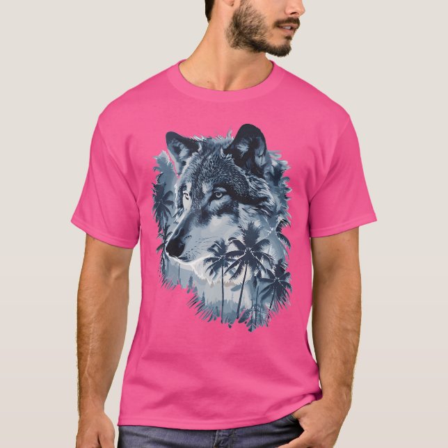 Camiseta Lobo estético com palmas I Wolf (Frente)