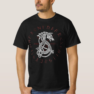 Camiseta Lobo Fenrir De Odin Nórdico Céltico Está Desapo