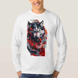 Camiseta Lobo Feroz & Dragão Vermelho