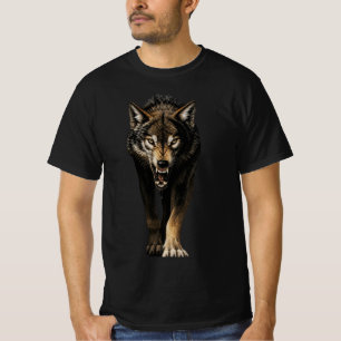 Camiseta Lobo Feroz – Predador de Lobo Selvagem Irritado