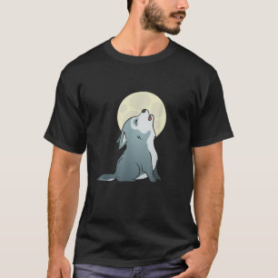 Camiseta Lobo Fofo Uivando Cachorrinho Cãozinho Homens Mulh
