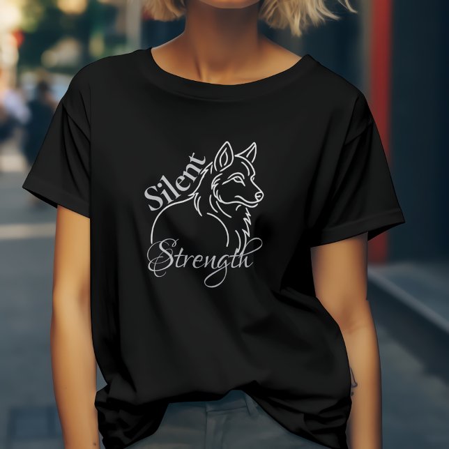 Camiseta Lobo Força Silenciosa (Criador carregado)