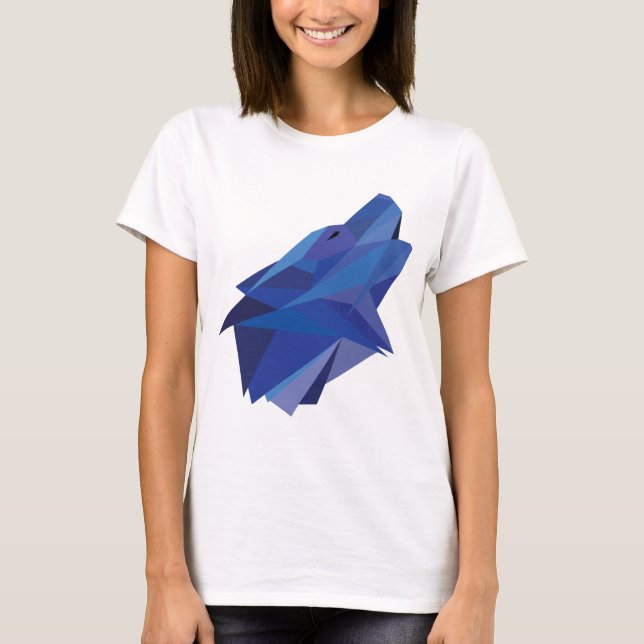 Camiseta Lobo geométrico (Frente)