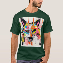 Camiseta Lobo Grafite Urbano de Arte Urbana Lobo