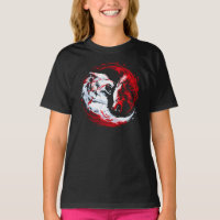 Lobo Guerreiro Cósmico Branco Vermelho