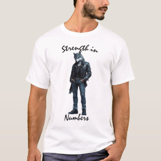 Camiseta Lobo Guerreiro Força nos Números