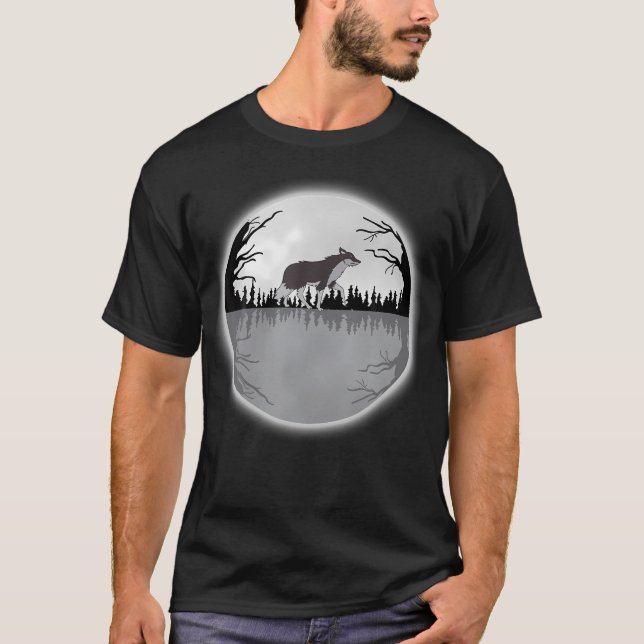Camiseta Lobo - Lobo Caminhando Em (Frente)