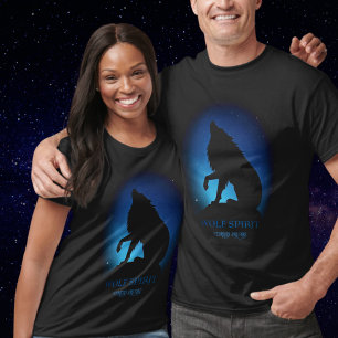 Camiseta Lobo-lobo-silhueta-pincel