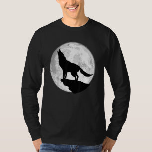 Camiseta Lobo Lobo Uivando Lua do Lobo Lobo