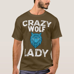 Camiseta Lobo Louco Lady Wolves Lady Mãe Wolf Lover Girls W