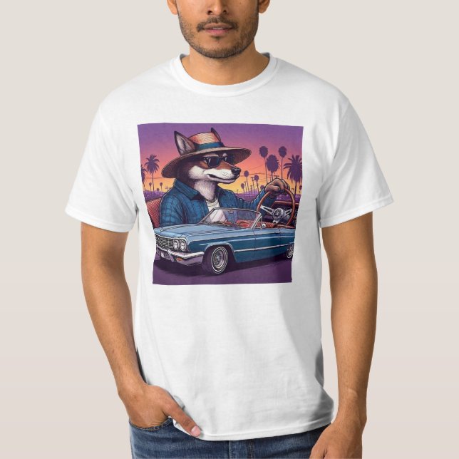 Camiseta Lobo Lowrider Wolfy (Frente)