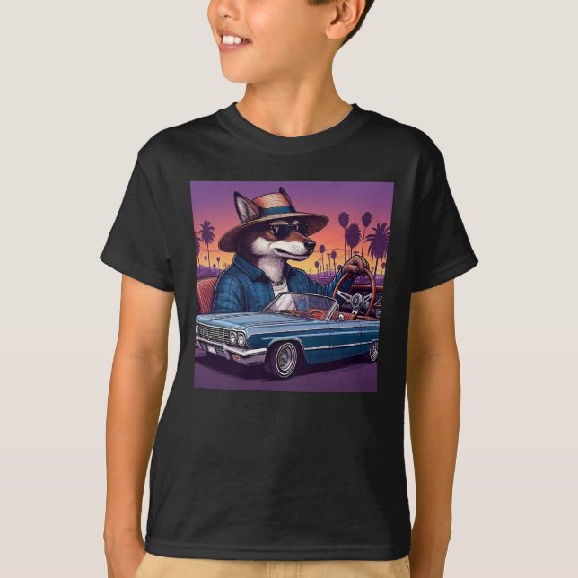 Camiseta Lobo Lowrider Wolfy (Frente)