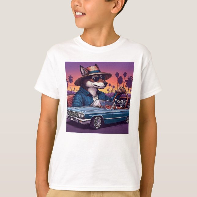 Camiseta Lobo Lowrider Wolfy (Frente)