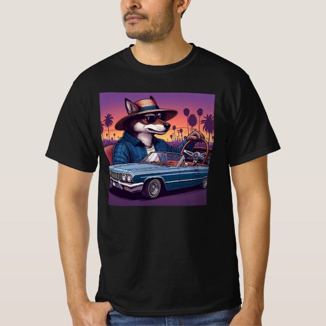 Camiseta Lobo Lowrider Wolfy (Frente)