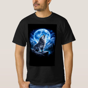 Camiseta Lobo Místico Uivando