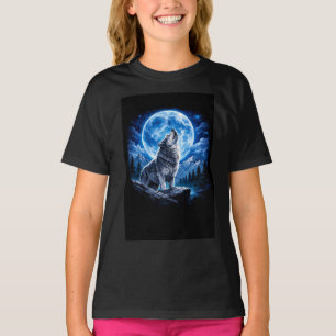 Camiseta Lobo Místico Uivando