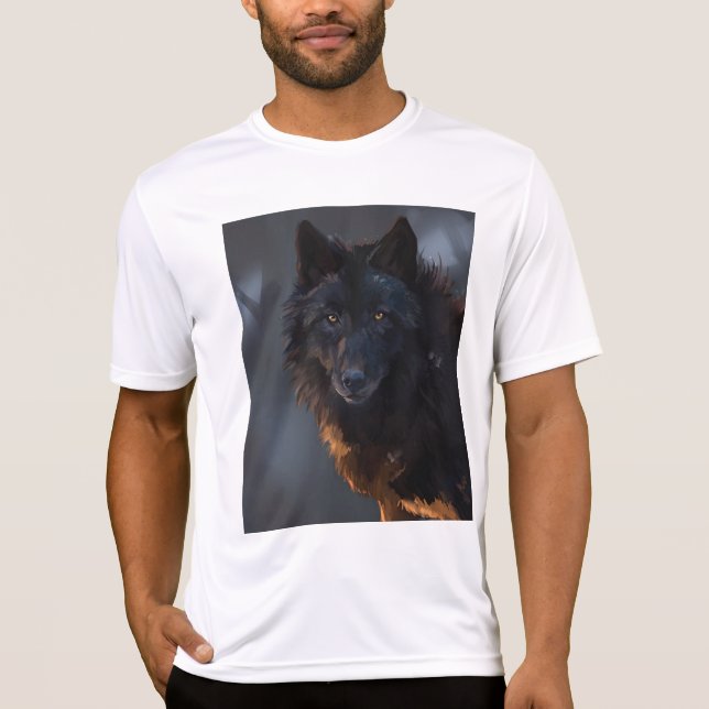 Camiseta Lobo Negro (Frente)