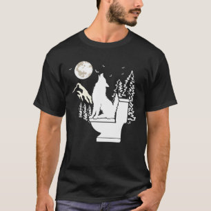 Camiseta Lobo no Banheiro