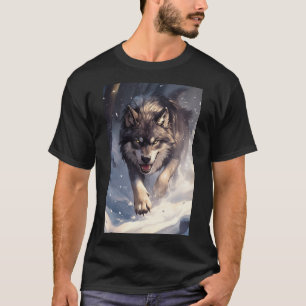 Camiseta Lobo no inverno