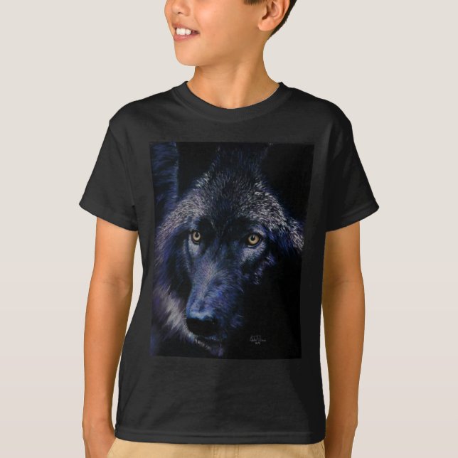 Camiseta Lobo no luar (a) (Frente)