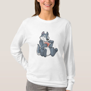 Camiseta Lobo no Poker com cartões Poker