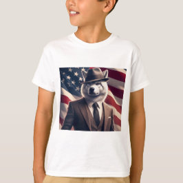 Camiseta Lobo Patriótico