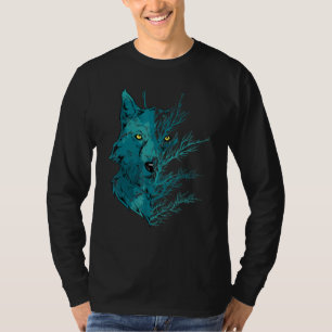 Camiseta Lobo Predador Floresta Animal Luar Lobo