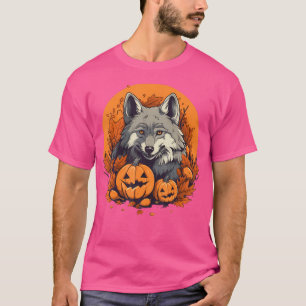 Camiseta Lobo Pumpkin No Halloween Do Lobo