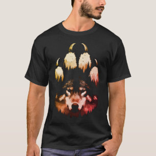 Camiseta Lobo Solitário. Alma selvagem