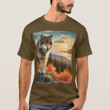 Lobo Timber do Alasca Temporada de Outono Masculin