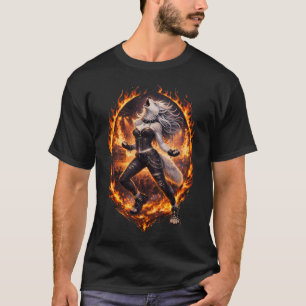 Camiseta Lobo Uivando