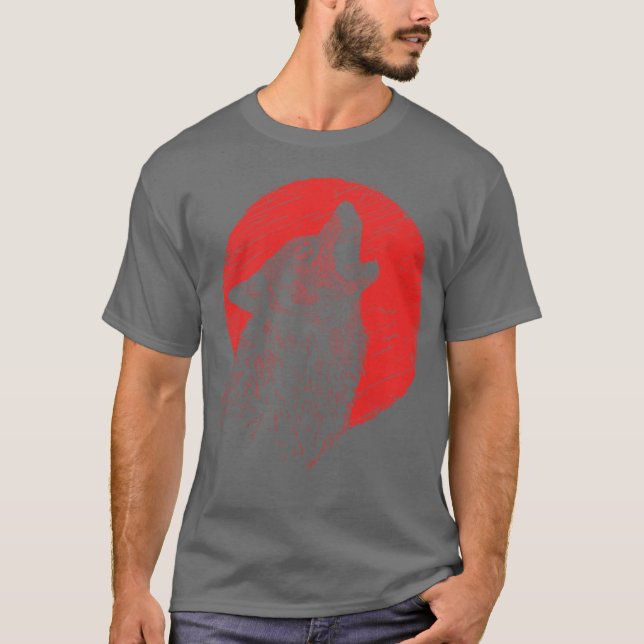 Camiseta Lobo Uivando 1 (Frente)
