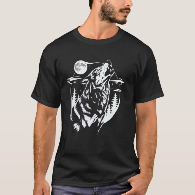 Camiseta Lobo Uivante (Frente)