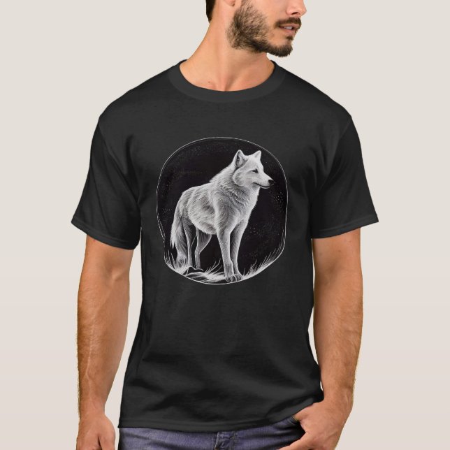 Camiseta Lobos Árcticos de Animais Selvagens do Árctico 2 (Frente)