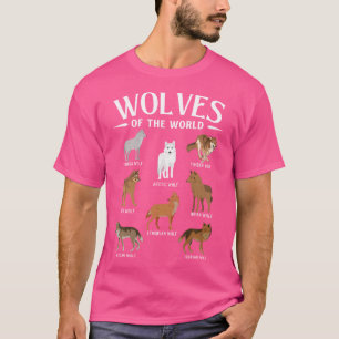 Camiseta Lobos Da Vida Selvagem Do Amante de os animais Do