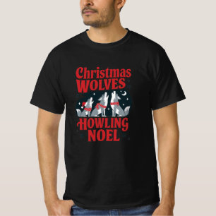 Camiseta Lobos de Natal Howling Noel
