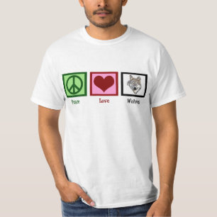 Camiseta Lobos do amor da paz