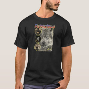 Camiseta Lobos Espiritais Selvagens Animais Lobos Motivação