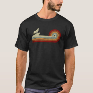 Camiseta Lobos Homens Animais Mulheres Estilo Retroativo Di
