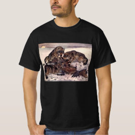 Camiseta Lobos por Winifred Austen, Vintage Wild