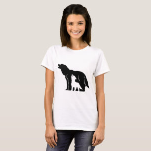 Camiseta Lobos preto e branco