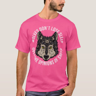 Camiseta Lobos Solitários Não Perder Dormindo Sobre A Opini