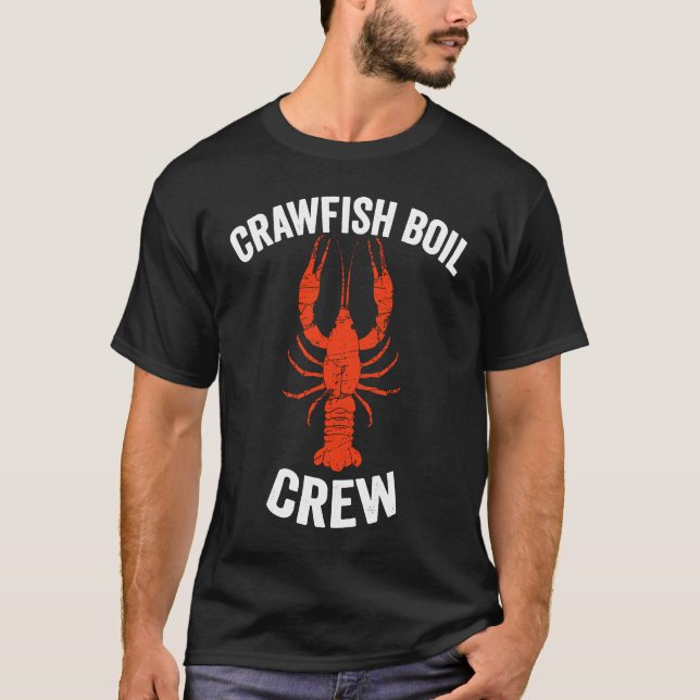 Camiseta Lobster Crayfish Mardi Gras Matching Tee Crawfish  (Frente)