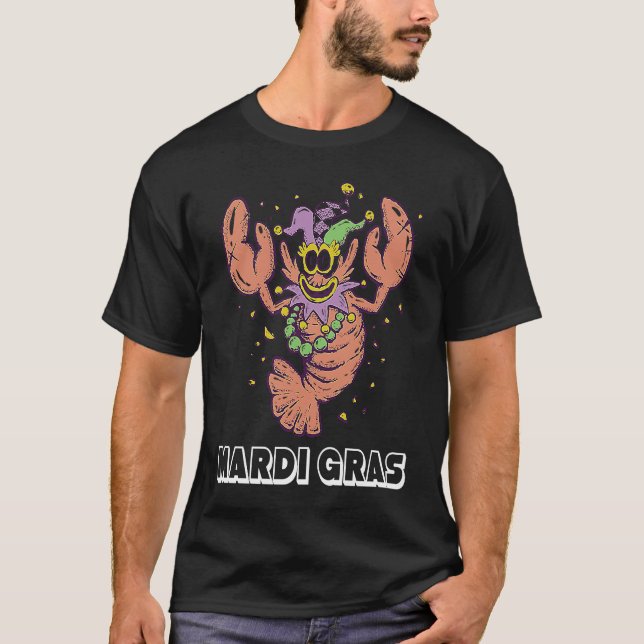 Camiseta Lobster Mardi Gras Party Parade Shenanigans Carniv (Frente)